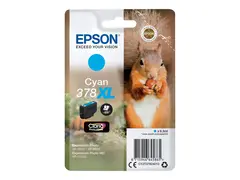 Epson 378XL - 9.3 ml - XL - cyan original - bl&#230;re med RF/lyd-alarm - blekkpatron - for Expression Home XP-8605, 8606; Expression Home HD XP-15000; Expression Photo XP-8500, 8700