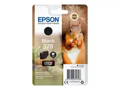 Epson 378 - 5.5 ml - svart - original bl&#230;re med RF/lyd-alarm - blekkpatron - for Expression Home XP-8605, 8606; Expression Home HD XP-15000; Expression Photo XP-8500, 8700