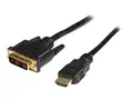 StarTech.com 2m High Speed HDMI Cable to DVI Digital Video Monitor Adapterkabel - HDMI hann til DVI-D hann - 2 m - svart