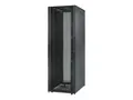 APC NetShelter SX Enclosure with Sides Rack - svart - 48U - 19&quot; - for P/N: SUA1000RM2U, SUA1000RM2U-TU, SUA1000RMI2U, SUA2200RMXLI3U, SUA5000RMI5U