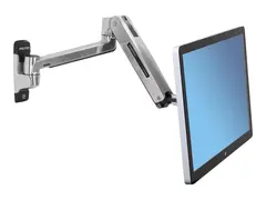 Ergotron LX HD - Monteringssett (utvidelsesadapter, VESA-adapter, sitte-st&#229;-arm, veggmonteringssokkel) for LCD-skjerm - polert aluminium - skjermst&#248;rrelse: inntil 46&quot;