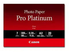 Canon Photo Paper Pro Platinum PT-101 Glattblank - 300 mikroner - A2 (420 x 594 mm) - 300 g/m&#178; - 20 ark fotopapir