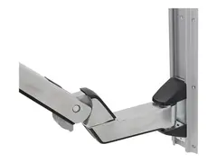 Ergotron StyleView Sit-Stand Combo Extender Short - monteringskomponent (forlengerarm, veggsporsglider, armdeksel) - polert aluminium, kvalitetsplast - s&#248;lv