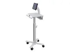 Ergotron StyleView Tablet Cart, SV10 Vogn - for nettbrett/tastatur - medisinsk - metall - hvit, aluminium - skjermst&#248;rrelse: inntiil 12&quot; - TAA-samsvar