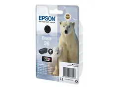 Epson 26 - 6.2 ml - svart - original - blekkpatron for Expression Premium XP-510, 520, 600, 605, 610, 615, 620, 625, 700, 710, 720, 800, 810, 820