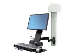 Ergotron 200 Series - Monteringssett (leddarm, strekkodeskannerholder, tastaturbakke med venstre/h&#248;yre musbakke) for LCD-skjerm / PC-utstyr - st&#229;l - svart - skjermst&#248;rrelse: inntil 24&quot; - veggmonterbar