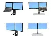 Ergotron WorkFit - Monteringskomponent (konverteringssett) skjermst&#248;rrelse: inntil 22&quot; - for P/N: 24-196-055, 33-340-200