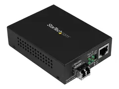 StarTech.com Multimode (MM) LC Fiber Media Converter for 10/100/1000 Network 550m - Gigabit Ethernet - 850nm - with SFP Transceiver (MCM1110MMLC) - fibermedieomformer - 10Mb LAN, 100Mb LAN, 1GbE