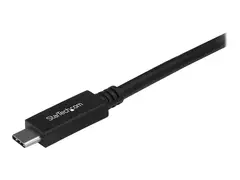 StarTech.com USB 3.1 Type C Cable 6 ft / 2m - with Power Delivery (USB PD) - Power Pass Through Charging - USB Charger (USB315CC2M) - USB-kabel - 24 pin USB-C (hann) til 24 pin USB-C (hann) - USB 3.1 - 3 A - 2 m - svart - for P/N: DKT30CHPD3, DKT30CHVSDPD, KITBXDOCKPEU, KITBXDOCKPNA, KITBXDOCKPUK, SV221HUC4K