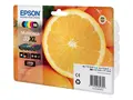 Epson 33XL Multipack - 5-pack - 47 ml XL - svart, gul, cyan, magenta, fotosort - original - blister - blekkpatron - for Expression Premium XP-530, XP-630, XP-635, XP-640, XP-645, XP-830, XP-900