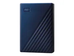 WD My Passport for Mac WDBA2F0050BBL Harddisk - kryptert - 5 TB - ekstern (b&#230;rbar) - USB 3.2 Gen 1 - 256-bit AES - midnattsbl&#229;