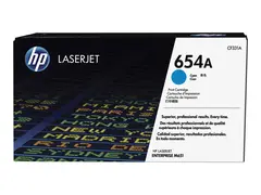 HP 654A - Cyan - original - LaserJet tonerpatron (CF331A) - for Color LaserJet Enterprise M651dn, M651n, M651xh; Color LaserJet Managed M651dnm, M651xhm