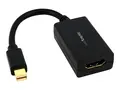 StarTech.com Mini DisplayPort to HDMI Adapter 1080p - Thunderbolt Compatible - Mini DP Converter for HDMI Display or Monitor (MDP2HDMI) - Video adapter - Mini DisplayPort hann til HDMI hunn - 76.2 mm - svart - for P/N: DP2MDPMF3, DP2MDPMF6IN