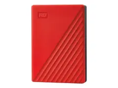 WD My Passport WDBPKJ0040BRD - Harddisk kryptert - 4 TB - ekstern (b&#230;rbar) - USB 3.2 Gen 1 - 256-bit AES - r&#248;d