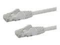 StarTech.com 10m CAT6 Ethernet Cable, 10 Gigabit Snagless RJ45 650MHz 100W PoE Patch Cord, CAT 6 10GbE UTP Network Cable w/Strain Relief, White, Fluke Tested/Wiring is UL Certified/TIA Category 6 - 24AWG (N6PATC10MWH) - Koblingskabel - RJ-45 (hann) til RJ-45 (hann) - 10 m - CAT 6 - formst&#248;pt, uten hindringer - hvit