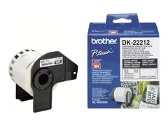 Brother DK-22212 - Permanet adhesiv hvit - Rull (6,2 cm x 15,2 m) tape - for Brother QL-1050, 1060, 1110, 500, 550, 560, 570, 580, 600, 650, 700, 710, 720, 820