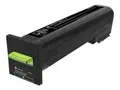 Lexmark - Extra High Capacity - svart original - tonerpatron LCCP, Lexmark Corporate - for Lexmark CS820, CX820, CX825, CX860