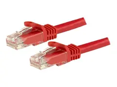 StarTech.com 1m CAT6 Ethernet Cable, 10 Gigabit Snagless RJ45 650MHz 100W PoE Patch Cord, CAT 6 10GbE UTP Network Cable w/Strain Relief, Red, Fluke Tested/Wiring is UL Certified/TIA Category 6 - 24AWG (N6PATC1MRD) - Koblingskabel - RJ-45 (hann) til RJ-45 (hann) - 1 m - UTP - CAT 6 - uten hindringer - r&#248;d