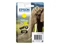 Epson 24XL - 8.7 ml - XL - gul - original bl&#230;re med RF-alarm - blekkpatron - for Expression Photo XP-55, 750, 760, 850, 860, 950, 960, 970; Expression Premium XP-750, 850