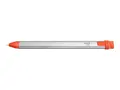 Logitech Crayon - Digital penn tr&#229;dl&#248;s - intens sorbet - for Apple 10.2-inch iPad; 10.5-inch iPad Air (3rd generation); 10.9-inch iPad Air (4th generation, 5th generation); 11-inch iPad Pro; 12.9-inch iPad Pro (3th generation, 4th generation, 5th generation); 9.7-inch iPad (6th generation); iPad mini (6th generation); iPad mini 5 (5th generation)