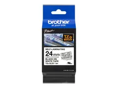 Brother TZe-SL251 - Selv-adhesiv svart p&#229; hvitt - Rull (2,4 cm x 8 m) 1 kassett(er) laminert teip - for P-Touch PT-D800W, PT-E550WSP, PT-E550WVP, PT-P900W, PT-P950NW