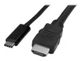 StarTech.com USB C to HDMI Cable 3 ft / 1m - USB-C to HDMI 4K 30Hz - USB Type C to HDMI - Computer Monitor Cable (CDP2HDMM1MB) - Ekstern videoadapter - USB-C - HDMI - for P/N: TB33A1C