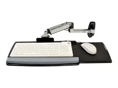 Ergotron LX - Tastatur/musearm-monteringsbakke veggmonterbar, veggskinnemonterbar - polert aluminium