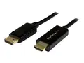 StarTech.com 3 ft (1 m) DisplayPort to HDMI Adapter Cable 4K DisplayPort to HDMI Converter Cable - Computer Monitor Cable (DP2HDMM1MB) - Adapterkabel - DisplayPort hann til HDMI hann - 1 m - svart - 4K-st&#248;tte - for P/N: TB3DK2DPPD, TB3DK2DPPDUE, TB3DK2DPW, TB3DK2DPWUE, TB3DKDPMAW, TB3DKDPMAWUE