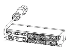 Eaton ePDU G3 Metered Input - Str&#248;mfordelerenhet (kan monteres i rack) AC 230 V - 3-faset - Ethernet 10/100, RS-232 - inngang: IEC 60309 32A - utgangskontakter: 16 (power IEC 60320 C13, IEC 60320 C19) - 2U - 3 m kabel