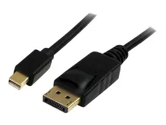 StarTech.com 3m Mini DisplayPort to DisplayPort 1.2 Cable DisplayPort 4k DisplayPort-kabel - DisplayPort (hann) til Mini DisplayPort (hann) - 3 m - svart