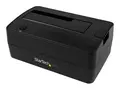 StarTech.com USB 3.1 (10Gbps) Single-Bay Dock for 2.5&quot;/3.5&quot; SATA SSD/HDD USB 3.1 Hard Drive Docking Station with UASP (SDOCKU313) - Diskkontroller - 2.5&quot;, 3.5&quot; - USB 3.1 (Gen 2) - svart