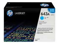 HP 643A - Cyan - original - LaserJet - tonerpatron (Q5951A) for Color LaserJet 4700, 4700dn, 4700dtn, 4700n, 4700ph+