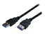 StarTech.com 2m Black SuperSpeed USB 3.0 Extension Cable A to A Male to Female USB 3.0 Extender Cable - USB 3.0 Extension Cord - 2 meter (USB3SEXT2MBK) - USB-forlengelseskabel - USB-type A (hunn) til USB-type A (hann) - USB 3.0 - 2 m - svart - for P/N: HB30A4AIB, SV211DPUA4K, SV211HDUA4K, USB2001EXT2NA, USB2002EXT2NA, USB2004EXT2NA