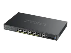 Zyxel GS2220-28HP - Switch - Styrt - 24 x 10/100/1000 (PoE+) + 4 x kombo-Gigabit SFP rackmonterbar - PoE+ (375 W)