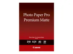 Canon Pro Premium PM-101 - Glatt matt 310 mikroner - A3 (297 x 420 mm) - 210 g/m&#178; - 20 ark fotopapir - for PIXMA PRO-1, PRO-10, PRO-100