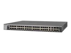 NETGEAR Smart XS748T - Switch - L3 Lite smart - 44 x 10GBase-T + 4 x 10 Gigabit SFP+ - stasjon&#230;r, rackmonterbar