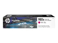 HP 981X - 116 ml - H&#248;y ytelse - magenta - original PageWide - blekkpatron - for PageWide Enterprise Color MFP 586; PageWide Managed Color E55650