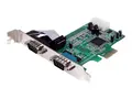 StarTech.com 2 Port Native PCI Express RS232 Serial Adapter Card with 16550 UART (PEX2S553) Seriell adapter - PCIe lav profil - RS-232 x 2 - for P/N: BNDTB10GI, BNDTB210GSFP, BNDTB310GNDP, BNDTB410GSFP, BNDTB4M2E1, BNDTBUSB3142