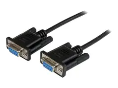 StarTech.com 2m Black DB9 RS232 Serial Null Modem Cable F/F DB9 Female to Female - 9 pin RS232 Null Modem Cable - 2 meter, Black - Null modem-kabel - DB-9 (hunn) til DB-9 (hunn) - 2 m - formst&#248;pt, tommelskruer - svart - for P/N: PCI2S5502, PEX4S953, PEX4S953LP