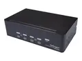 StarTech.com DisplayPort KVM - 4 port 4K 60Hz - Dual Monitor KVM - DisplayPort Switch - KVM DisplayPort - Desktop KVM Switch (SV431DPDDUA2) - KVM / lyd / USB-svitsj - 4 x KVM/lyd/USB - 1 lokalbruker - rackmonterbar, stasjon&#230;r