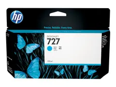 HP 727 - 130 ml - cyan - original - DesignJet blekkpatron - for DesignJet T1500, T1530, T2500, T2530, T920, T930