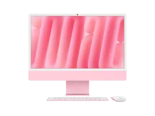 24-inch iMac with Retina 4.5K display: Apple M4 chip with 10-core CPU and 10-core GPU, 16GB, 256GB SSD Pink